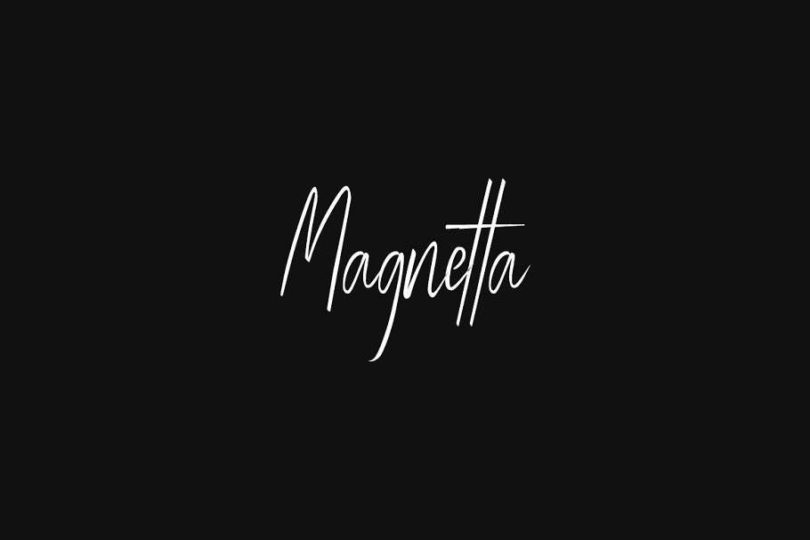 Magnetta Font preview
